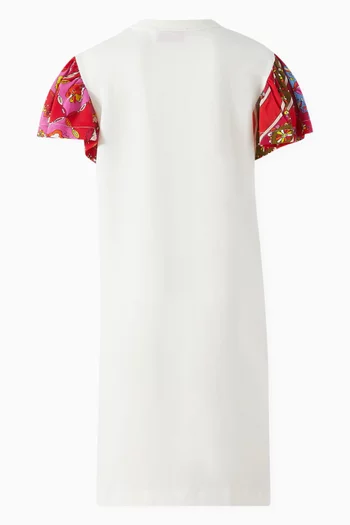 Abstract Print Dress in Jersey