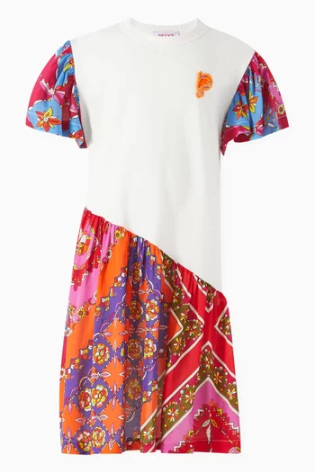 Abstract Print Dress in Jersey
