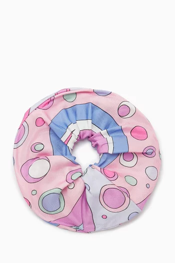Fontane-print Scrunchie in Viscose-twill