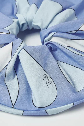 Abstract Pattern Scrunchie in Cotton