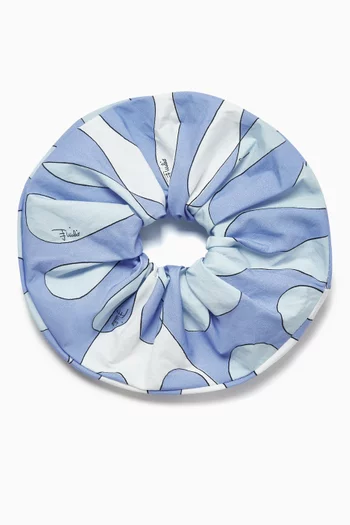 Abstract Pattern Scrunchie in Cotton