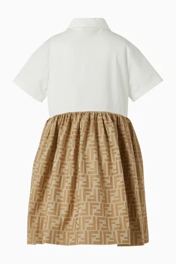 Logo Polo Dress in Poplin