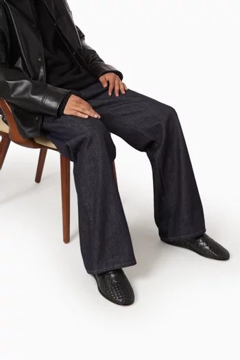 Sunday Slippers in Intrecciato Leather