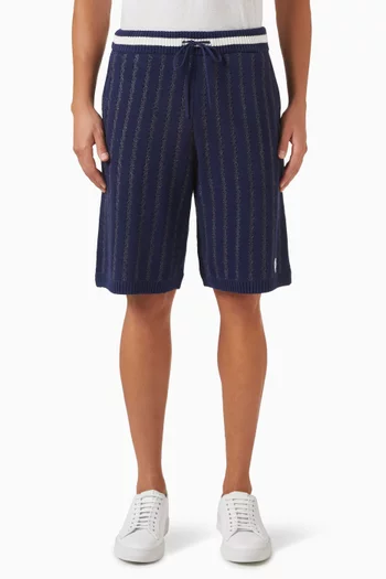 Grillo Shorts in Cotton Jacquard Knit