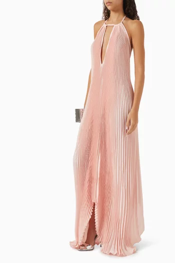 Boheme Pleated Gown