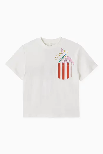 Stripe-print T-shirt in Cotton