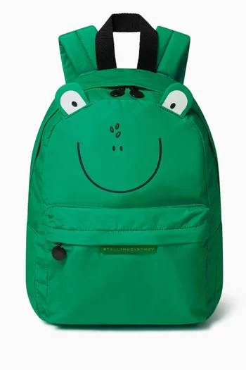 Frog Graphic Backpack in Fabric