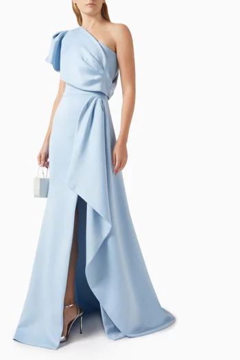 Rhisa One-shoulder Gown in Scuba