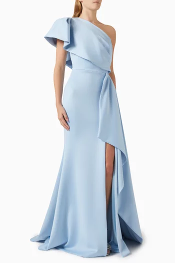 Rhisa One-shoulder Gown in Scuba
