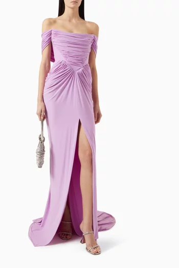Lorene Off-shoulder Gown