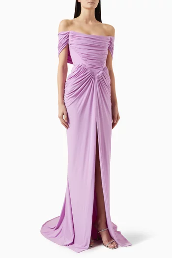 Lorene Off-shoulder Gown