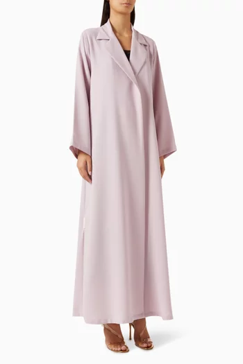 عباية بياقة بطية