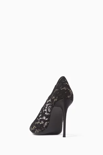 Gia 100 Pumps in Lace & Satin