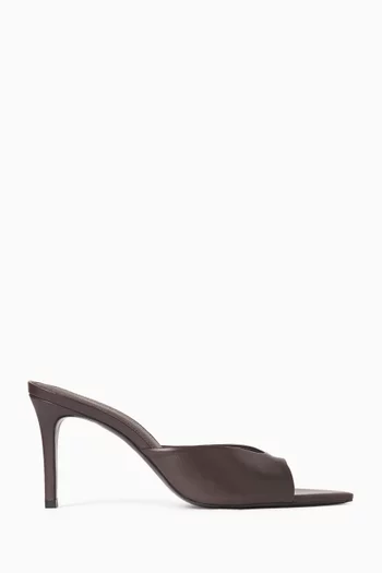 Brea 80 Mule Sandals in Leather