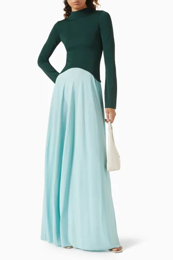 The Soglio Maxi Dress in Viscose Blend