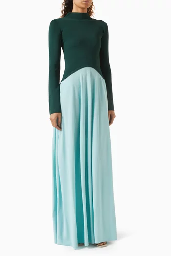 The Soglio Maxi Dress in Viscose Blend