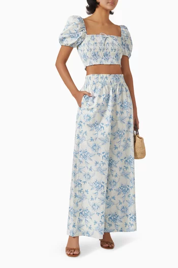 The Twyla Pants in Satin Poplin