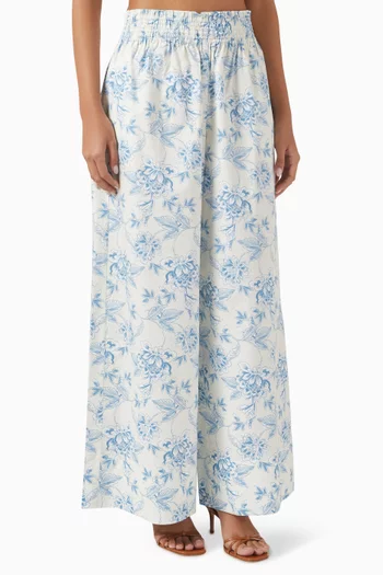 The Twyla Pants in Satin Poplin