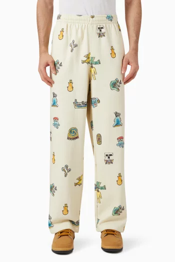 x Angelo Baque Washed Pants in Cotton-blend