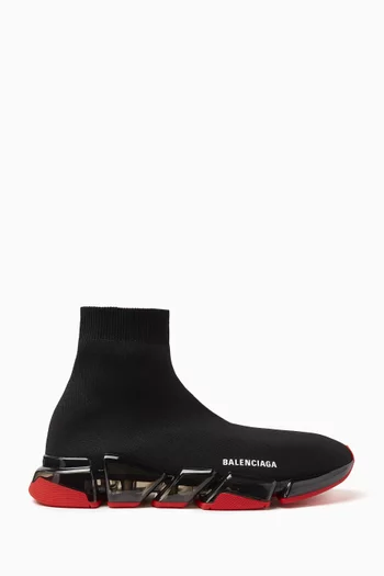 Speed 2.0 Clear Sole Sneakers in Technical Knit