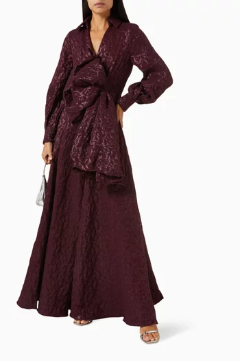 Shirt Gown in Jacquard
