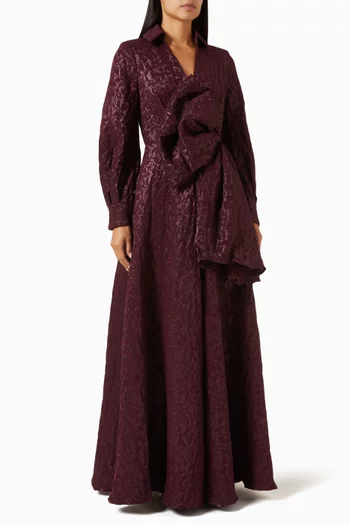 Shirt Gown in Jacquard