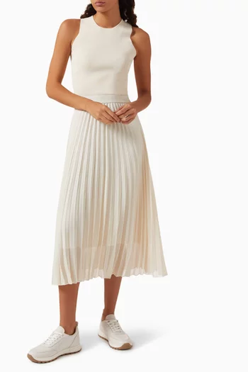 Acerbo Pleated Skirt in Viscose-blend