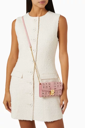 حقيبة تريسي صغيرة بسلسلة قنب بنقشة فيزيتوس