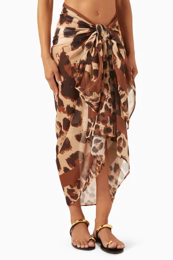 Ruby Long Sarong Pareo