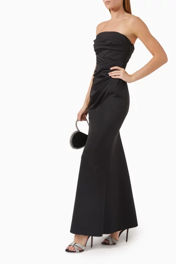 Strapless Draped Gown