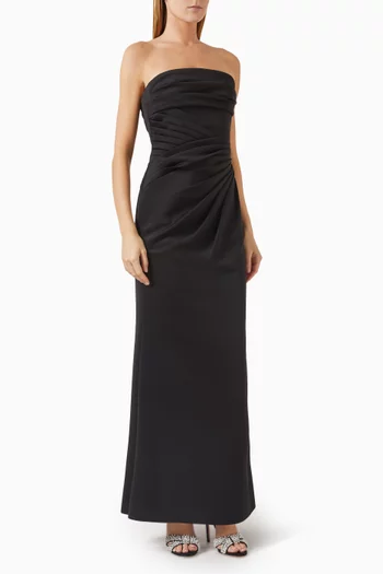 Strapless Draped Gown