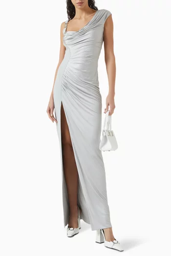 Medusa '95 Draped Gown in Jersey