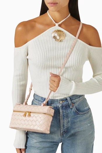 Bang Bang Vanity Case in Intrecciato Leather