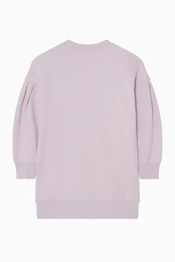 Logo Dress in Cotton