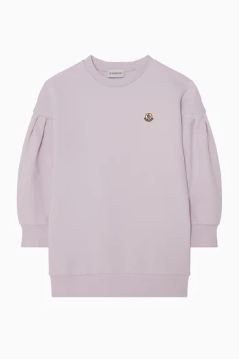 Logo Dress in Cotton