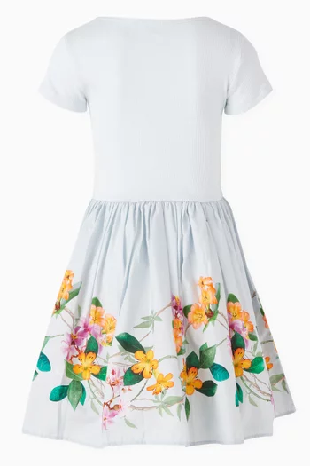 Cissa Floral-print Dress in Organic Cotton