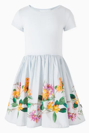 Cissa Floral-print Dress in Organic Cotton