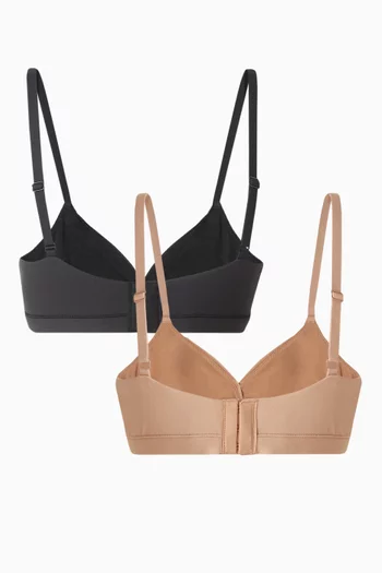 Fits Everybody Crossover Bralette, Set of 2
