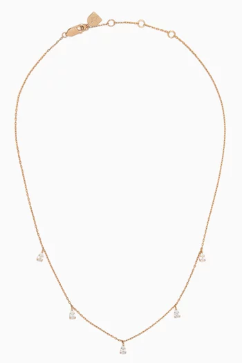 Pear Charm Necklace in 18kt Gold-plated Sterling Silver