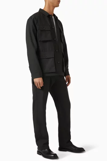 بنطال بتصميم عملي صوف استوائي