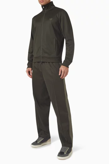 Tape Detail Track Pants in Cotton-blend