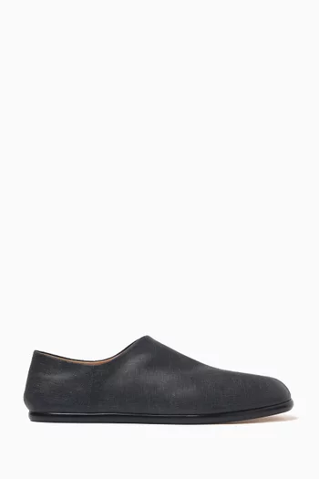 Tabi Babouche Mocassins in Waxy Leather