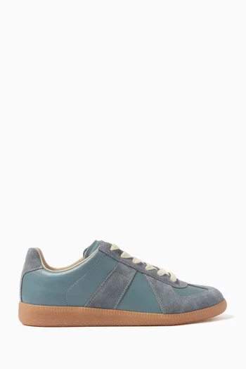 Replica Low-top Sneakers in Nappa & Suede