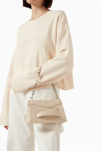 Small Snatched Clutch Bag in Leather