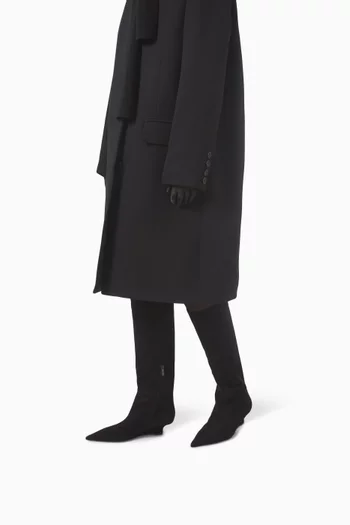 Sharp 40 Knee Boots in Suede