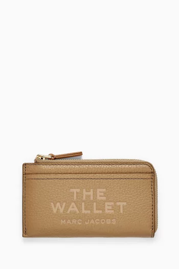 The Top Zip Multi Wallet in Grained Leather