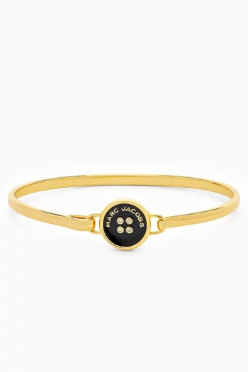 The Button Hinge Bracelet in Gold-plated Brass