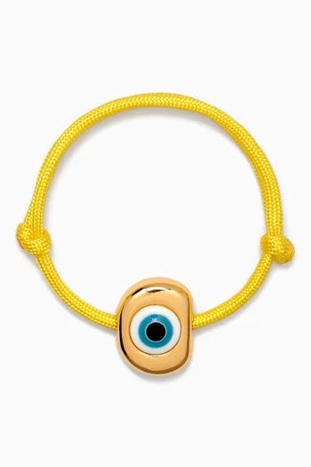 Evil Eye Bracelet in 24kt Gold-plated Brass