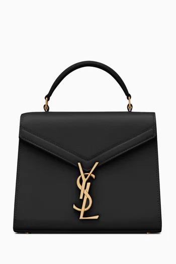 Mini Cassandra Top-handle Bag in Leather