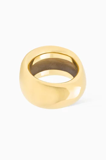 Horn Bangle in Gold-tone Metal
